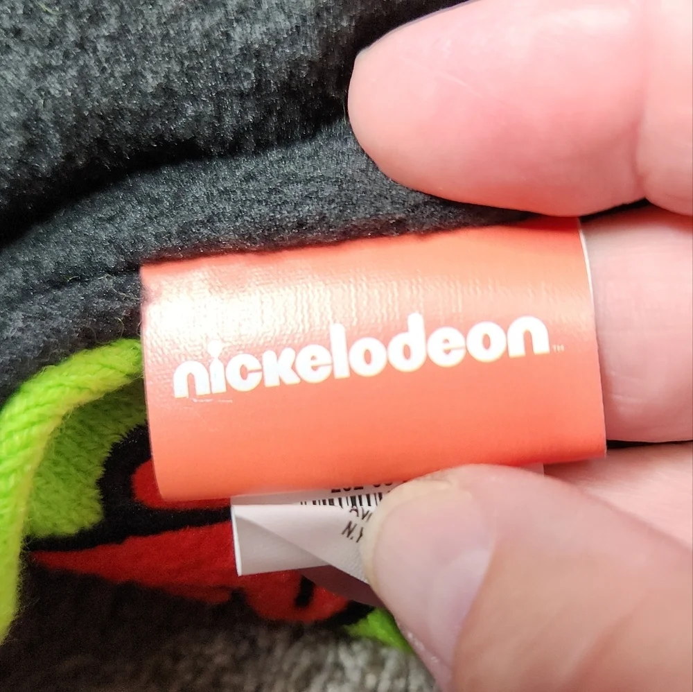 Nickelodeon Green and Red Kids Beanie Hat - OSFM